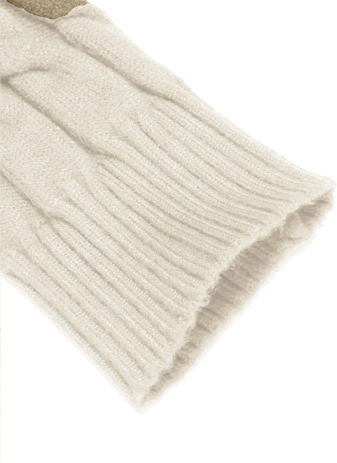 image:imageCOOFANDY Mens Slim Fit Turtleneck Sweater Casual Twisted Knitted PulloverStripedblack Apricot