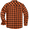 COOFANDY Mens Flannel Shirts Long Sleeve Plaid Casual Button Down Shirt(Buffalo Black Orange)