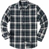COOFANDY Mens Flannel Shirts Long Sleeve Plaid Casual Button Down Shirt(Plaid – White Green)