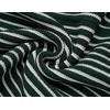 COOFANDY Mens Knit Button Down Shirts Short Sleeve Polo Shirt Vintage Striped Casual Shirts(Evergreen White)