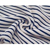 COOFANDY Mens Knit Button Down Shirts Short Sleeve Polo Shirt Vintage Striped Casual Shirts(Navy Blue Beige)