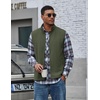 COOFANDY Men’s Polar Fleece Vest Lightweight Sleeveless Zip Up Jacket Warm(Army Green 02)