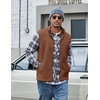 COOFANDY Men’s Polar Fleece Vest Lightweight Sleeveless Zip Up Jacket Warm(Baked Clay)