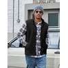 COOFANDY Men’s Polar Fleece Vest Lightweight Sleeveless Zip Up Jacket Warm(Black)