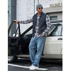 COOFANDY Men’s Polar Fleece Vest Lightweight Sleeveless Zip Up Jacket Warm(Dark Blue)
