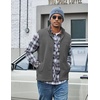 COOFANDY Men’s Polar Fleece Vest Lightweight Sleeveless Zip Up Jacket Warm(Dark Grey)