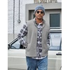 COOFANDY Men’s Polar Fleece Vest Lightweight Sleeveless Zip Up Jacket Warm(Light Grey)