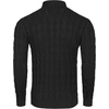 COOFANDY Men’s Slim Fit Turtleneck Sweater Casual Twisted Knitted Pullover(01-black)