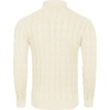 COOFANDY Men’s Slim Fit Turtleneck Sweater Casual Twisted Knitted Pullover(Apricot)