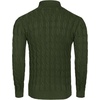 COOFANDY Men’s Slim Fit Turtleneck Sweater Casual Twisted Knitted Pullover(Army Green)