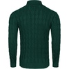 COOFANDY Men’s Slim Fit Turtleneck Sweater Casual Twisted Knitted Pullover(Green)