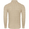 COOFANDY Men’s Slim Fit Turtleneck Sweater Casual Twisted Knitted Pullover(Light Khaki)