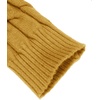 COOFANDY Men’s Slim Fit Turtleneck Sweater Casual Twisted Knitted Pullover(Light Yellow)