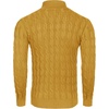 COOFANDY Men’s Slim Fit Turtleneck Sweater Casual Twisted Knitted Pullover(Light Yellow)