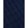 COOFANDY Men’s Slim Fit Turtleneck Sweater Casual Twisted Knitted Pullover(Navy Blue)