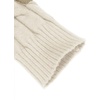 COOFANDY Men’s Slim Fit Turtleneck Sweater Casual Twisted Knitted Pullover(Striped-black & Apricot)