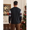 Coofandy Ugly Christmas Sweater Men Xmas Sweater Knitted Cardigan Holiday(Black_snowflake)