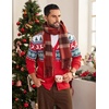 Coofandy Ugly Christmas Sweater Men Xmas Sweater Knitted Cardigan Holiday(Christmas Tree)