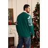 Coofandy Ugly Christmas Sweater Men Xmas Sweater Knitted Cardigan Holiday(Green_reindeer)