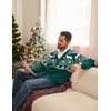 Coofandy Ugly Christmas Sweater Men Xmas Sweater Knitted Cardigan Holiday(Green_reindeer)