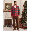 Coofandy Ugly Christmas Sweater Men Xmas Sweater Knitted Cardigan Holiday(Xmas Argyle)