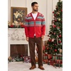 Coofandy Ugly Christmas Sweater Men Xmas Sweater Knitted Cardigan Holiday(Xmas Letter)