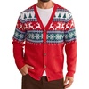 Coofandy Ugly Christmas Sweater Men Xmas Sweater Knitted Cardigan Holiday(Christmas Tree)