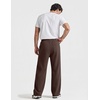 COOFANDY Baggy Sweatpants Men Wide Leg Cotton Joggers for Men with Pockets(Coffee)