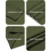COOFANDY Mens Crew Neck Sweaters Long Sleeve Lightweight Pullover Sweater(Army Green)
