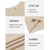 COOFANDY Mens Crew Neck Sweaters Long Sleeve Lightweight Pullover Sweater(Khaki)
