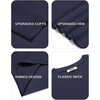 COOFANDY Mens Crew Neck Sweaters Long Sleeve Lightweight Pullover Sweater(Navy Blue)