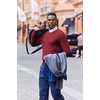 COOFANDY Mens Crew Neck Sweaters Long Sleeve Lightweight Pullover Sweater(Red)
