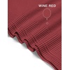 COOFANDY Mens Crew Neck Sweaters Long Sleeve Lightweight Pullover Sweater(Wine Red)