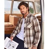 COOFANDY Men’s Flannel Plaid Shirts Long Sleeve Caual Button Down Shirts(Light Khaki&brown)