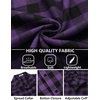 COOFANDY Men’s Flannel Plaid Shirts Long Sleeve Caual Button Down Shirts(Purple)