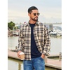 COOFANDY Mens Long Sleeve Tee Shirts Stretch Crew Neck Tee Shirts Casual T Shirts for Men(Dark Blue)