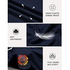 COOFANDY Mens Long Sleeve Tee Shirts Stretch Crew Neck Tee Shirts Casual T Shirts for Men(Dark Blue)