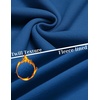 COOFANDY Mens Quarter Zip Pullover Fleece Sweatshirt Casual Quilt Sweater(Blue)