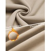 COOFANDY Mens Quarter Zip Pullover Fleece Sweatshirt Casual Quilt Sweater(Light Khaki)