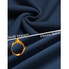 COOFANDY Mens Quarter Zip Pullover Fleece Sweatshirt Casual Quilt Sweater(Navy Blue)