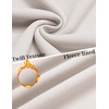 COOFANDY Mens Quarter Zip Pullover Fleece Sweatshirt Casual Quilt Sweater(White)