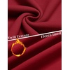 COOFANDY Mens Quarter Zip Pullover Fleece Sweatshirt Casual Quilt Sweater(Wine Red)