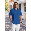 COOFANDY Men’s Short Sleeve Dress Shirts Wrinkle Free Casual Button Down Shirts with Pocket(Royal Blue)