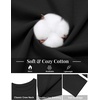 COOFANDY Men’s T Shirts Long Sleeve Cotton Blend T-Shirts Casual Crew Neck Soft Basic Tee Shirts(Black)