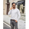 COOFANDY Men’s T Shirts Long Sleeve Cotton Blend T-Shirts Casual Crew Neck Soft Basic Tee Shirts(Black/White/Dark Gray 3 Pack)