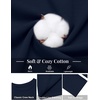 COOFANDY Men’s T Shirts Long Sleeve Cotton Blend T-Shirts Casual Crew Neck Soft Basic Tee Shirts(Blue Violet)