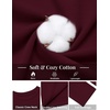 COOFANDY Men’s T Shirts Long Sleeve Cotton Blend T-Shirts Casual Crew Neck Soft Basic Tee Shirts(Burgundy)