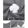 COOFANDY Men’s T Shirts Long Sleeve Cotton Blend T-Shirts Casual Crew Neck Soft Basic Tee Shirts(Medium Gray)