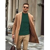 COOFANDY Mens Turtleneck Sweater Mock Neck Knitted Ribbed Pullover Sweater(Lake Green)