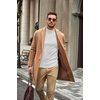COOFANDY Mens Turtleneck Sweater Mock Neck Knitted Ribbed Pullover Sweater(White)
